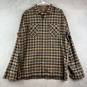 KUHL Mens Long Sleeve Plaid Button Down Sz XL  Born In The Mountain